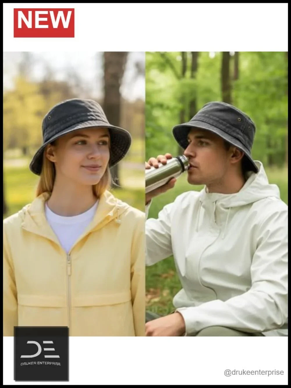 Retro Cotton Bucket Hat Foldable Sun Hat Summer Beach Fishing UV Protection
